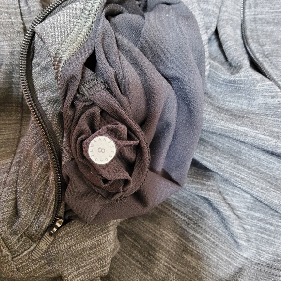 LULULEMON Size 8 Gait Keeper Jacket Gray Heathered Black Reflective - Picture 12 of 12